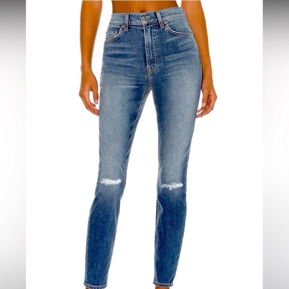 GRLFRND Kendall High Rise Stretch Skinny Jean blue